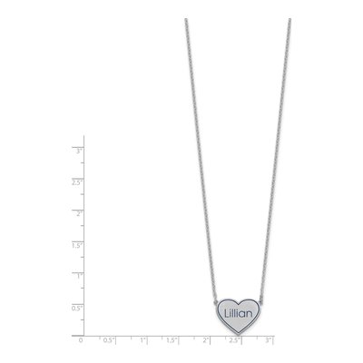 Sterling Silver Personalized Epoxy Station Necklace – view 2