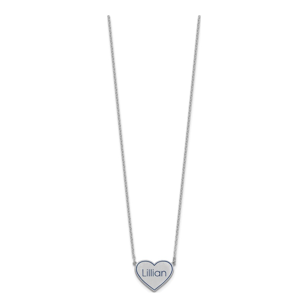 Sterling Silver Personalized Epoxy Station Necklace