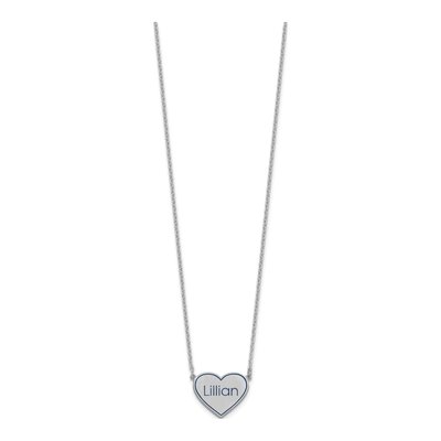 Sterling Silver Personalized Epoxy Station Necklace