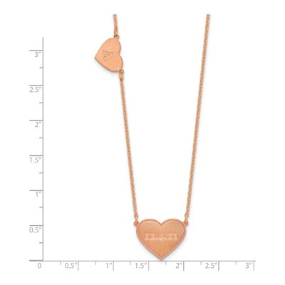 Rose Gold-Plated Sterling Silver Personalized 2-Station Necklace – view 2