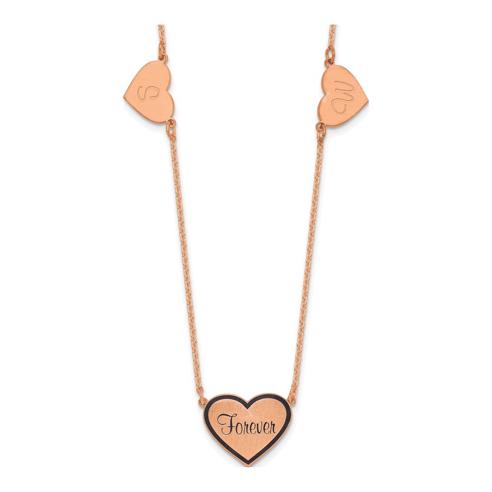 Rose Gold-Plated Sterling Silver 3-Station Necklace