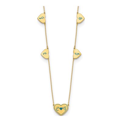 Gold-Plated Sterling Silver 5-Station Necklace