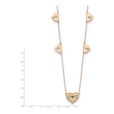 Rose Gold-Plated Sterling Silver 5-Station Necklace – view 3