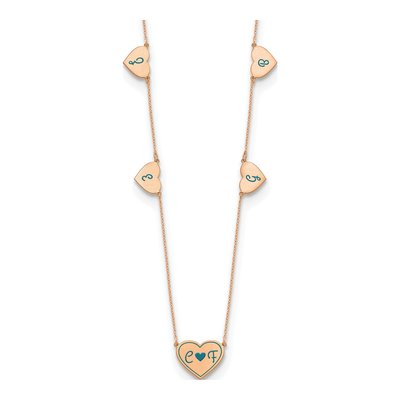 Rose Gold-Plated Sterling Silver 5-Station Necklace