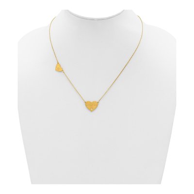 Gold-Plated Sterling Silver Diamond 2-Station Necklace – view 3
