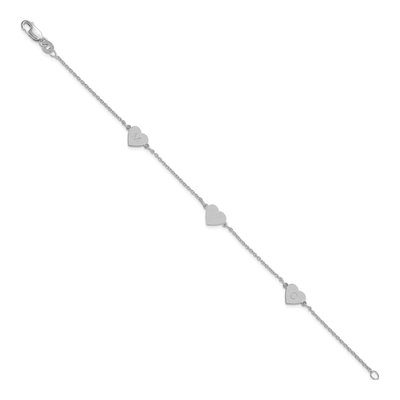 14K White Gold 3-Station Bracelet – view 2