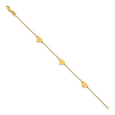14K Yellow Gold 3-Station Bracelet – view 2