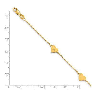 14K Yellow Gold 3-Station Bracelet – view 3