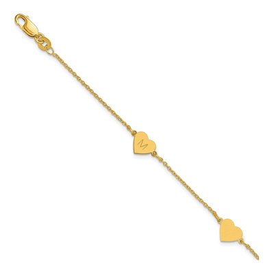 14K Yellow Gold 3-Station Bracelet
