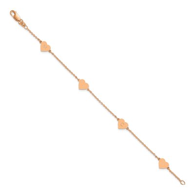 Rose Gold-Plated Sterling Silver Personalized 4-Station Bracelet – view 2