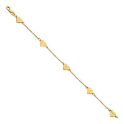 Gold-Plated Sterling Silver Personalized 5-Station Bracelet – view 2