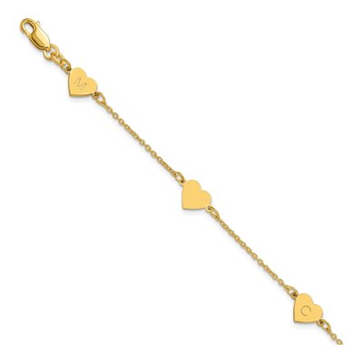 Gold-Plated Sterling Silver Personalized 5-Station Bracelet