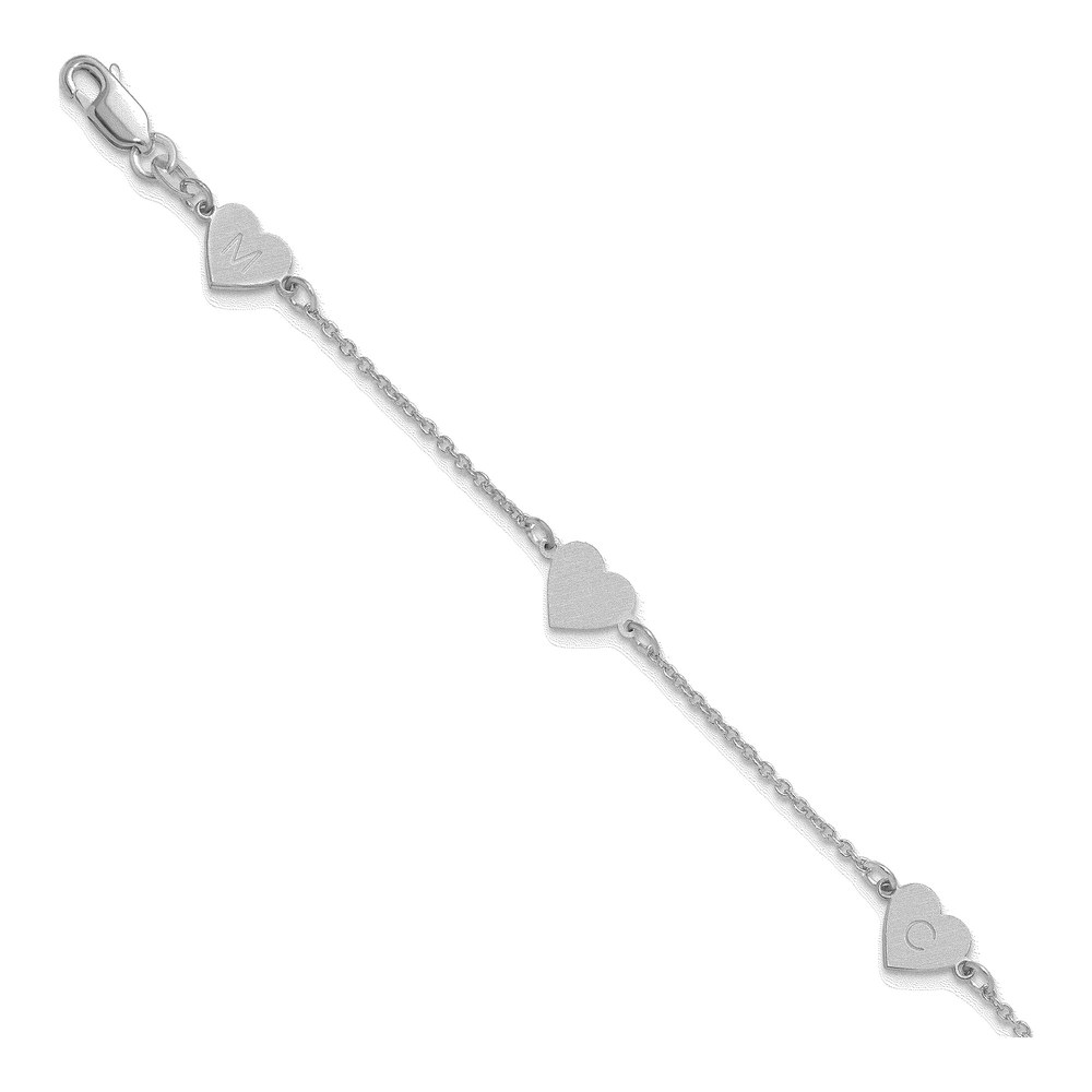 Sterling Silver Personalized 5-Station Bracelet
