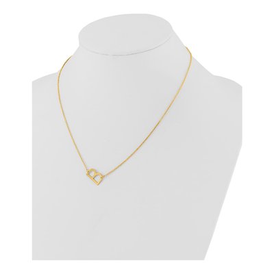 Gold-Plated Sterling Silver Letter B Necklace – view 3