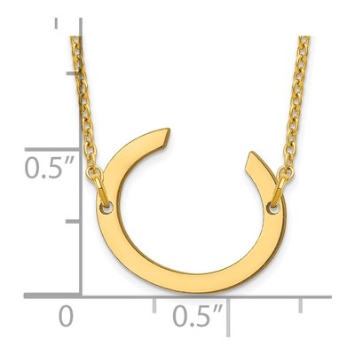 Gold-Plated Sterling Silver Letter C Necklace – view 3