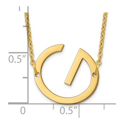 Gold-Plated Sterling Silver Letter G Necklace – view 3