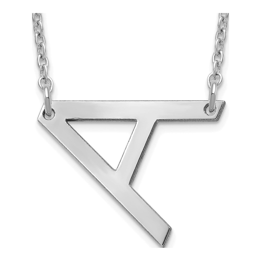 Sterling Silver Small Letter A Necklace