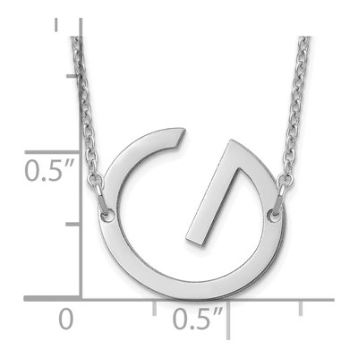 Sterling Silver Letter G Necklace – view 3
