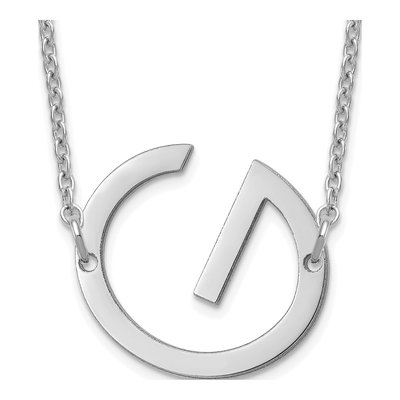 Sterling Silver Letter G Necklace