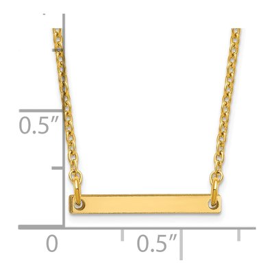 14K Yellow Gold Initial I Necklace – view 3