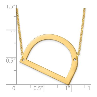 Gold-Plated Sterling Silver Letter D Necklace – view 3