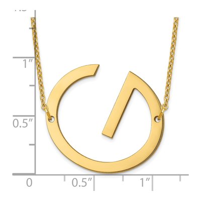 Gold-Plated Sterling Silver Letter G Necklace – view 3