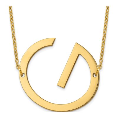Gold-Plated Sterling Silver Letter G Necklace