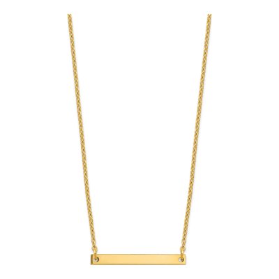 Gold-Plated Sterling Silver Letter I Necklace – view 2