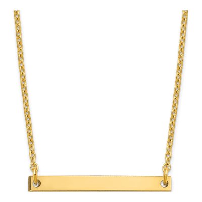 Gold-Plated Sterling Silver Letter I Necklace