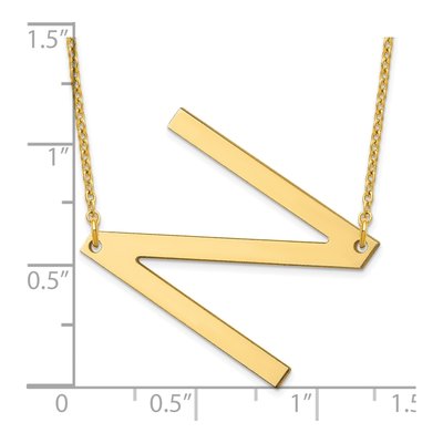 Gold-Plated Sterling Silver Letter N Necklace – view 3