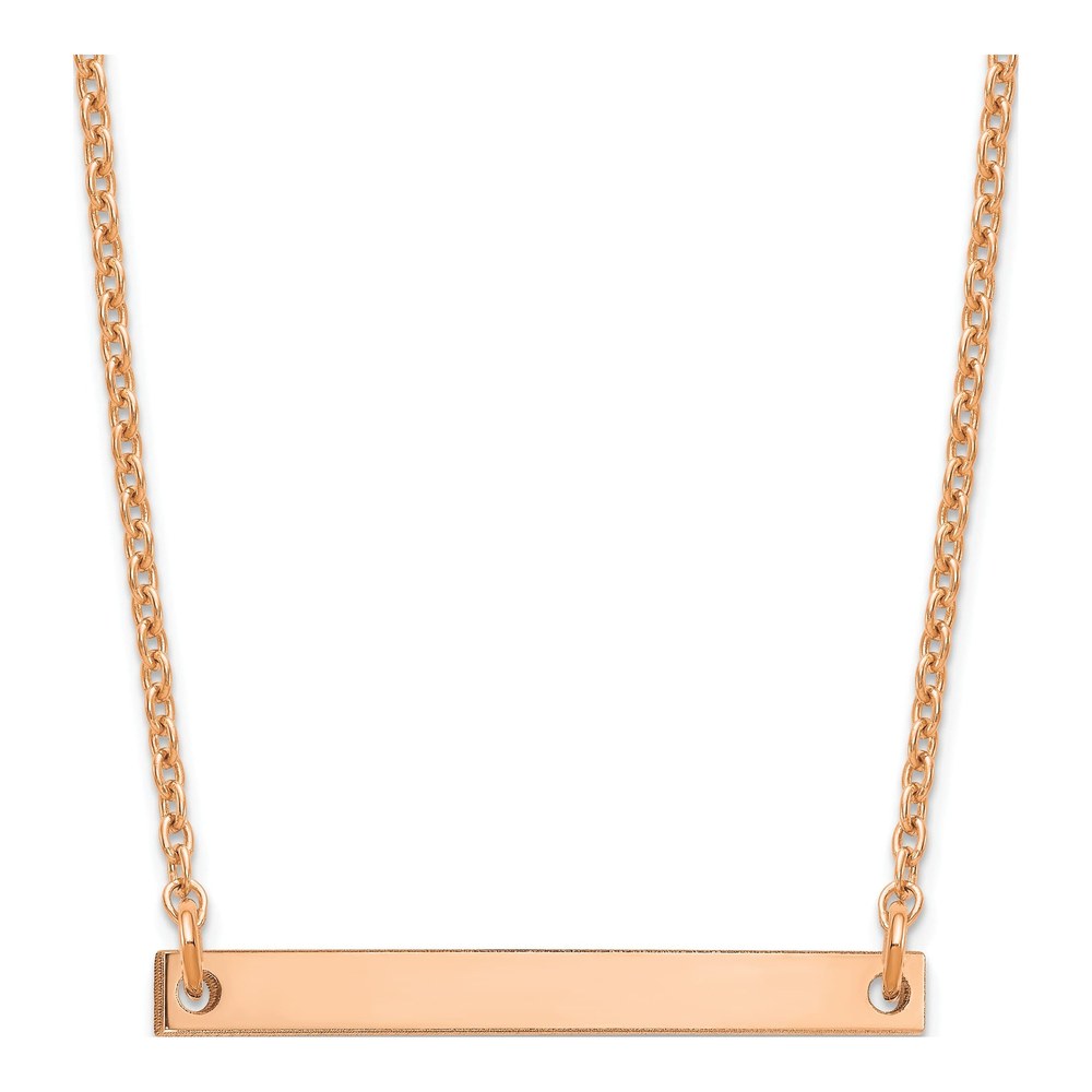 14K Rose Gold Letter I Necklace
