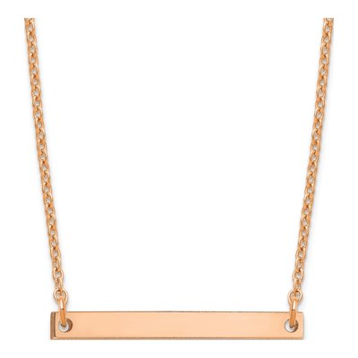 14K Rose Gold Letter I Necklace