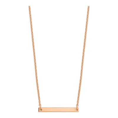 Rose Gold-Plated Sterling Silver Letter I Necklace – view 2