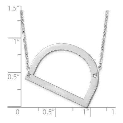 Sterling Silver Letter D Necklace – view 3