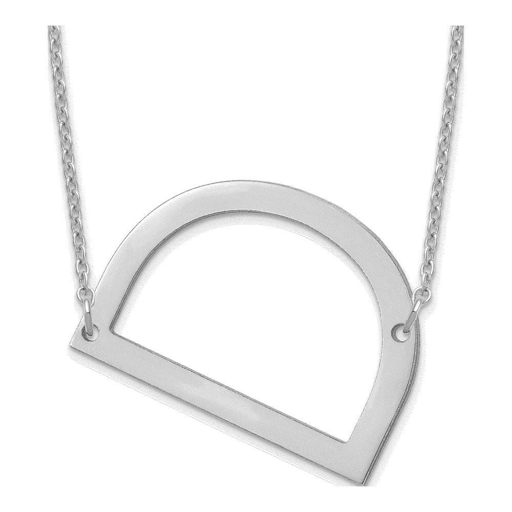 Sterling Silver Letter D Necklace