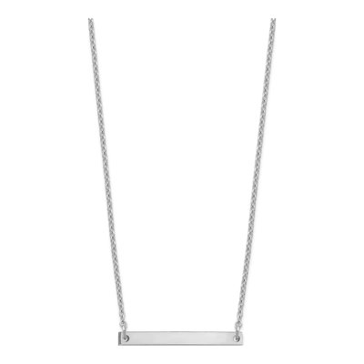 Sterling Silver Letter I Necklace – view 2