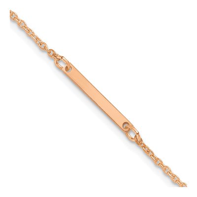 Rose Gold-Plated Sterling Silver Letter I Bracelet