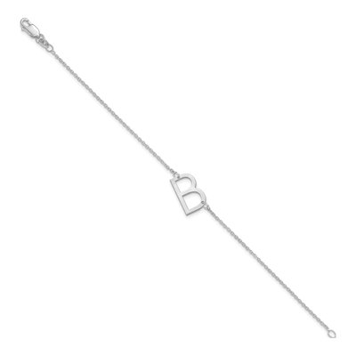 Sterling Silver Letter B Bracelet – view 2