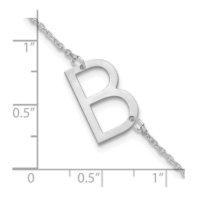 Sterling Silver Letter B Bracelet – view 3