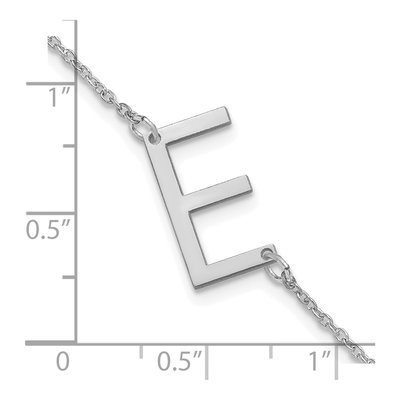 Sterling Silver Letter E Bracelet – view 3