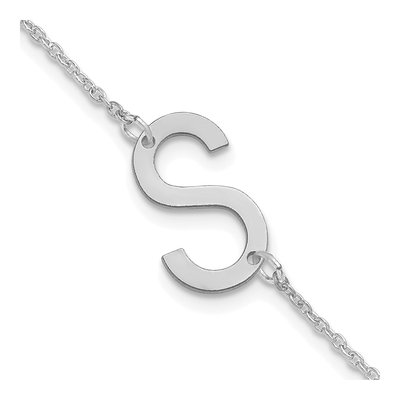 Sterling Silver Initial S Bracelet