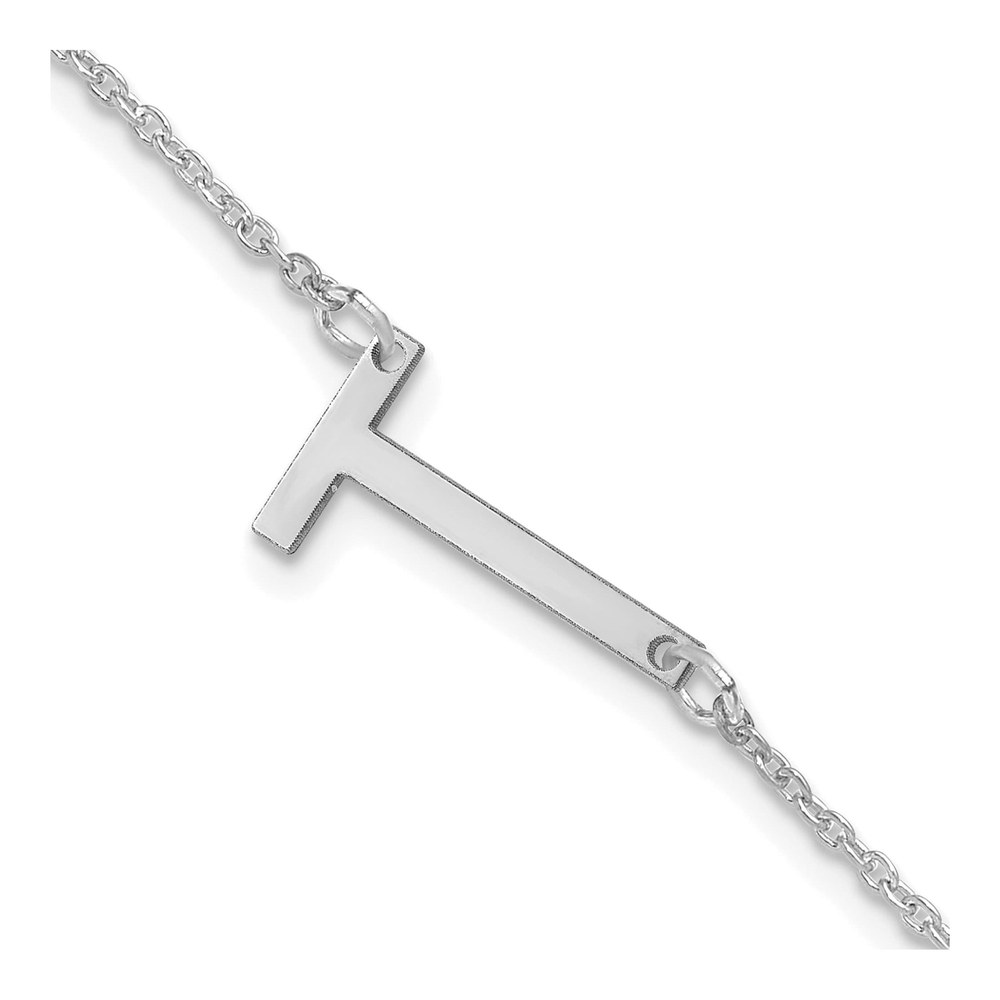 Sterling Silver Letter T Bracelet