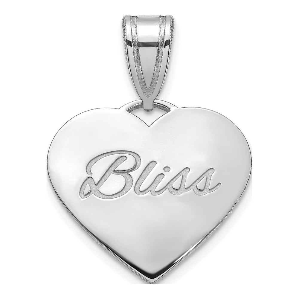 Sterling Silver Small Domed Heart Pendant