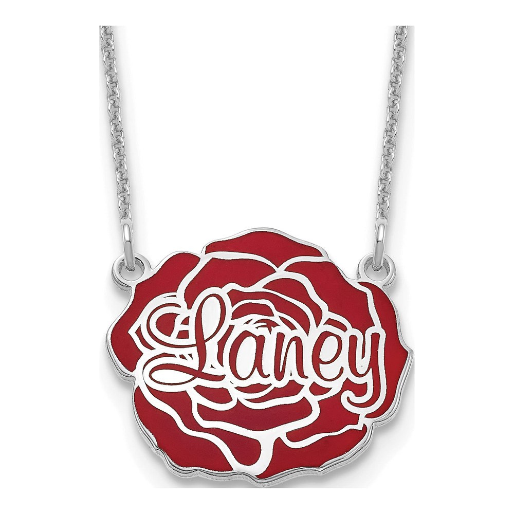 Sterling Silver Epoxy Flower