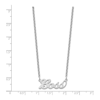 Sterling Silver Personalized Name Plate Necklace – view 4