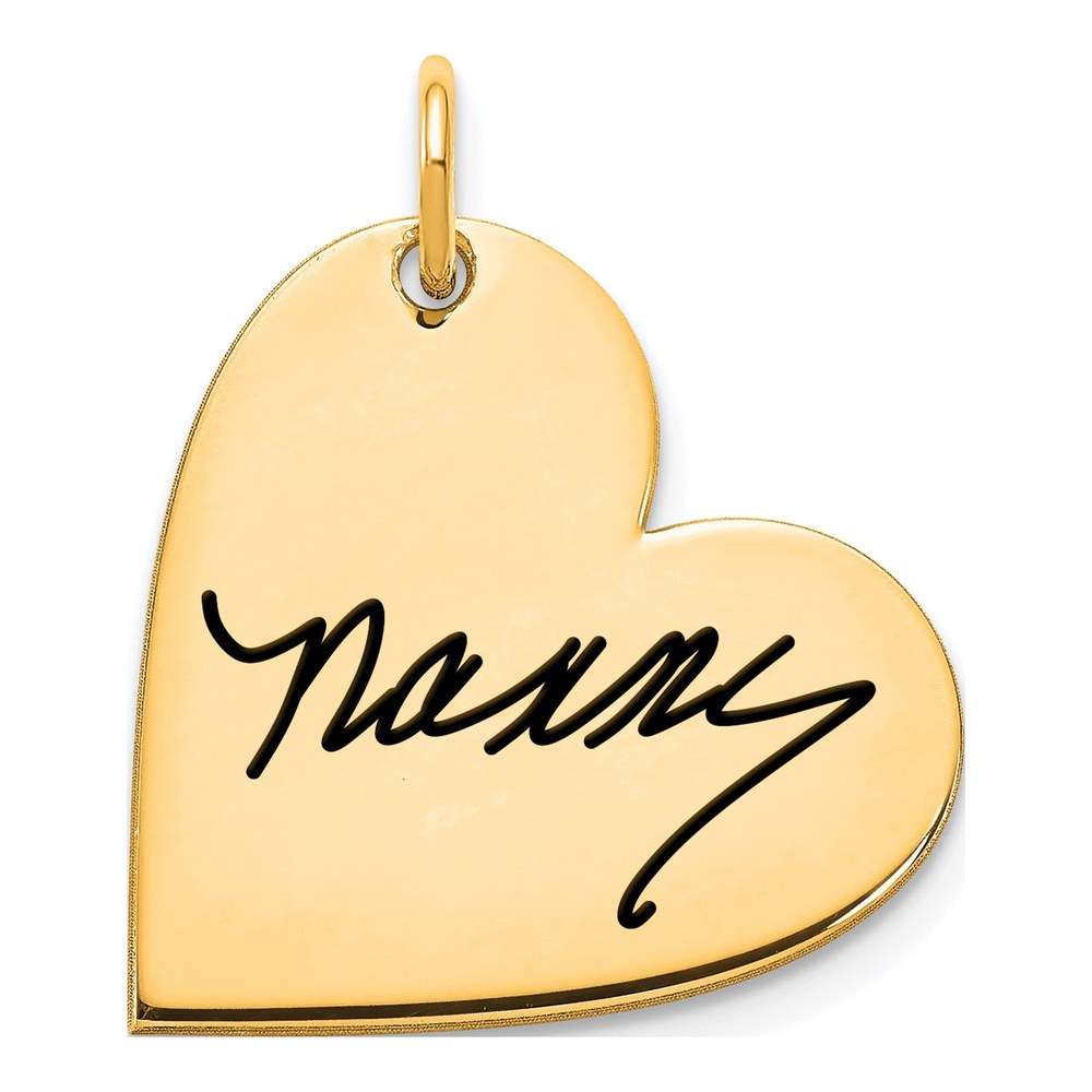 Sterling Silver/gold-Plated Signature Heart Charm Pendant
