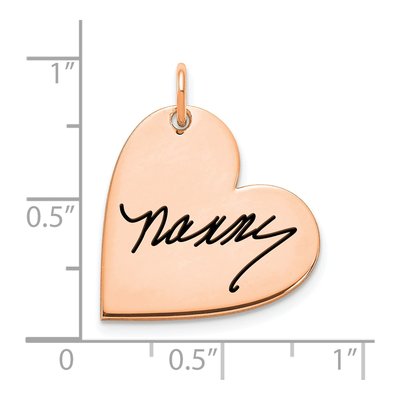 Rose Gold-Plated Sterling Silver Signature Heart Charm – view 2