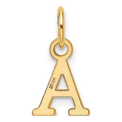 14K Yellow Gold Cutout Letter A Pendant – view 4