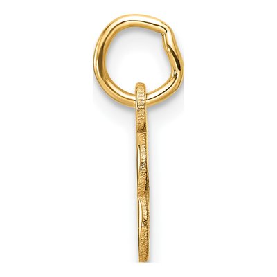14K Yellow Gold Cutout Letter B Pendant – view 3