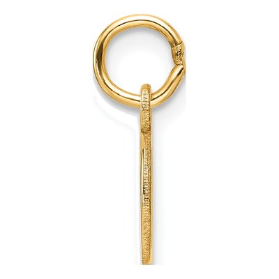 14K Yellow Gold Cutout Letter D Pendant – view 3